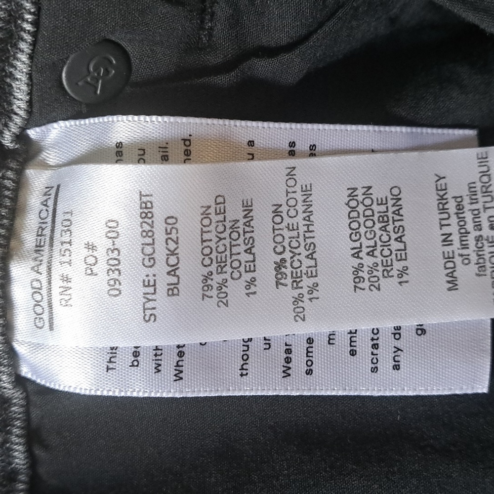 Good American Good Classic High-Rise Jeans Black Wash 14 - Picture 11 of 12